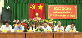 Đại biểu HĐND 3 cấp tiếp xúc cử tri xã Khánh An và thị trấn Long Bình