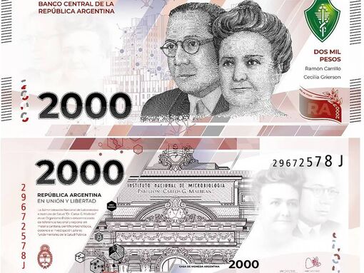 Argentina đưa vào lưu thông tiền giấy mệnh giá mới 2.000 peso