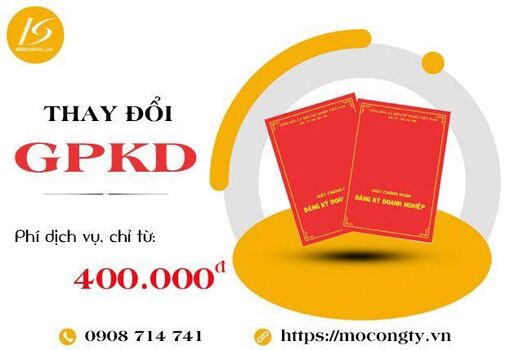 Dịch vụ thay đổi giấy phép kinh doanh tại An Giang uy tín