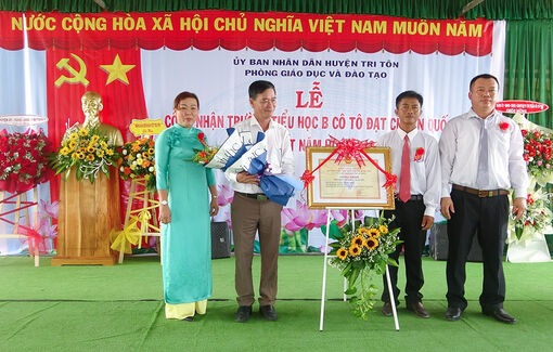 Trường Tiểu học "B" thị trấn Cô Tô đạt chuẩn quốc gia