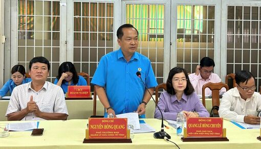 Liên đoàn Lao động tỉnh An Giang thảo luận và lấy ý kiến về dự thảo báo cáo chính trị trình Đại hội XI Công đoàn tỉnh