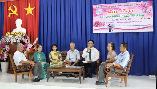Liên hoan gia đình hạnh phúc tiêu biểu lần thứ II/ 2023 cụm 3 xã: Bình Hòa, An Hòa, Bình Thạnh và thị trấn An Châu