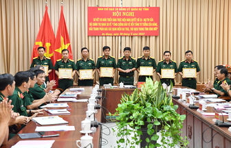 Đảng ủy Quân sự tỉnh An Giang sơ kết 5 năm thực hiện Nghị quyết 35-NQ/TW