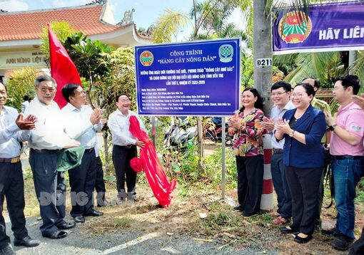 Bến Tre: Ra quân thực hiện công trình “Hàng cây nông dân” năm 2023