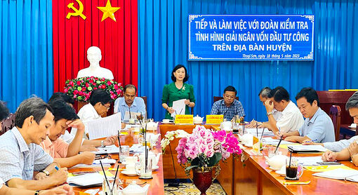 Thoại Sơn nỗ lực giải ngân vốn đầu tư công