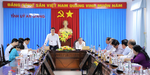 Thường trực Tỉnh ủy An Giang tiếp và làm việc với đoàn khảo sát Ban Tổ chức Trung ương