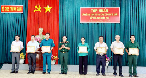 Bế mạc tập huấn cán bộ ban chỉ huy quân sự cơ quan, tổ chức cấp tỉnh và huyện