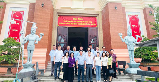 Ban Tuyên giáo Trung ương khảo sát thực tế tại Khu Di tích quốc gia đặc biệt Óc Eo - Ba Thê