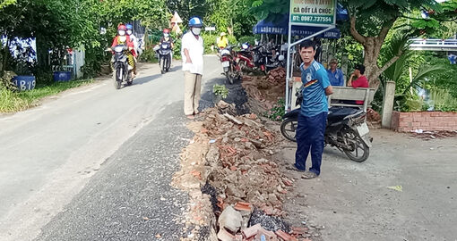 Tiếp tục có nguy cơ sạt lở trên địa bàn huyện Chợ Mới