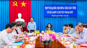 Họp Tổ Đại biểu số 8 HĐND tỉnh An Giang đơn vị huyện Thoại Sơn