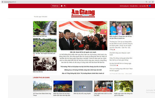 Báo An Giang điện tử ra mắt giao diện mới