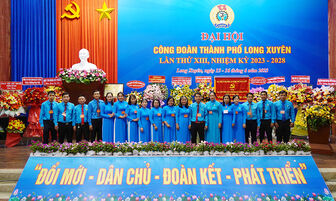 Ông Trương Văn Chiêm tái đắc cử chức Chủ tịch Liên đoàn Lao động TP. Long Xuyên, nhiệm kỳ 2023-2028