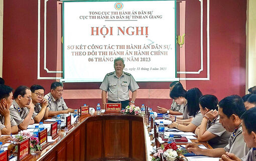 Tiếp tục đẩy mạnh công tác quản lý, chỉ đạo, điều hành thi hành án dân sự