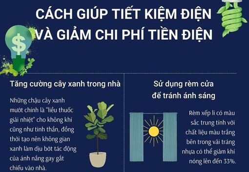 10 cách giúp tiết kiệm điện và giảm chi phí tiền điện