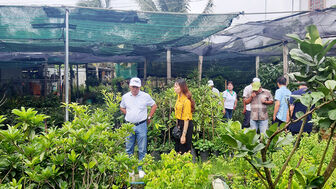Cán bộ, hội viên, nông dân huyện Châu Phú học tập kinh nghiệm phát triển kinh tế nông nghiệp