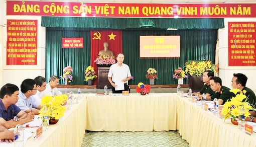 Đảng ủy Quân sự TP. Châu Đốc thực hiện tốt nhiệm vụ quân sự, quốc phòng