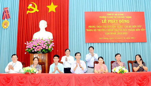Đảng bộ Trường Chính trị Tôn Đức Thắng Phát động thi đua xây dựng “Chi bộ 4 tốt”