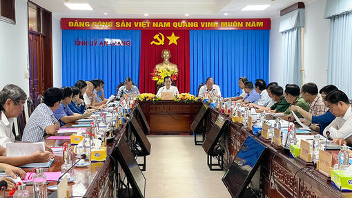 Ban Thường vụ Tỉnh ủy An Giang cho ý kiến nhiều nội dung quan trọng