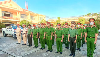 Công an huyện Châu Phú giữ gìn an ninh trật tự trên địa bàn