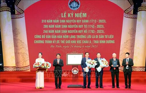 Công bố văn bản hán nôm làng Trường Lưu là Di sản tư liệu