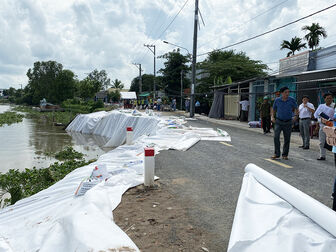 An Giang: Đề xuất ban bố tình huống khẩn cấp về thiên tai đối với sạt lở ở xã Mỹ Khánh