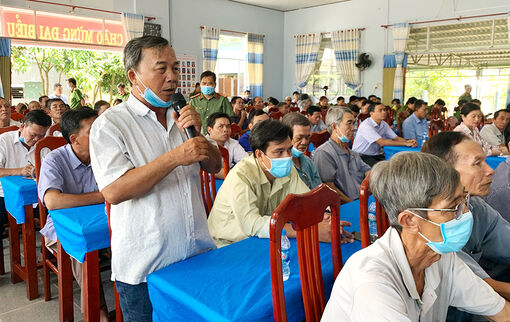 Công an huyện Chợ Mới lắng nghe ý kiến nhân dân