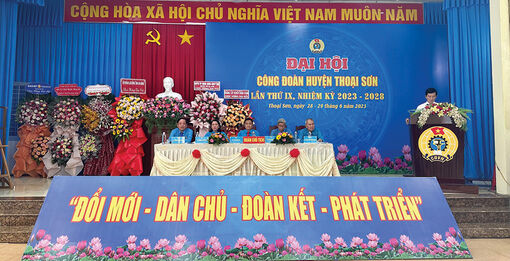 Công đoàn huyện Thoại Sơn chuyển biến tích cực trong tình hình mới