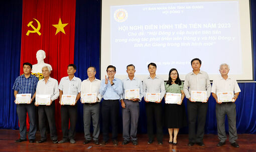 Hội Đông y tỉnh An Giang khen thưởng hội đông y cấp huyện điển hình tiên tiến