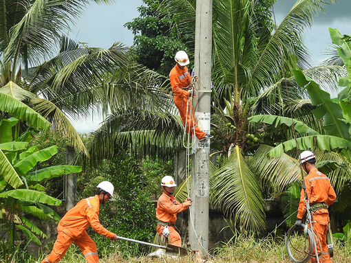 Công ty Điện lực An Giang diễn tập phòng, chống thiên tai và tìm kiếm cứu nạn năm 2023