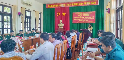 Hội nghị kiểm điểm giữa nhiệm kỳ Đảng bộ Quân sự TP. Long Xuyên lần thứ XV (nhiệm kỳ 2020-2025)