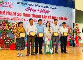 Kỷ niệm 20 năm thành lập xã Bình Thành