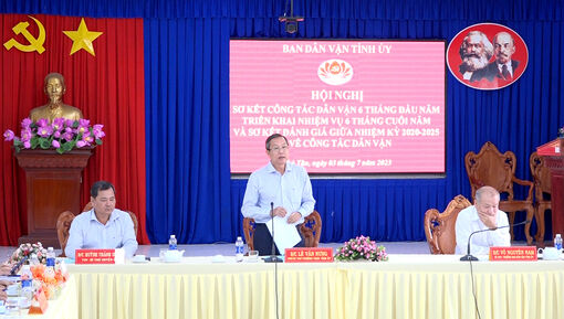 An Giang sơ kết đánh giá giữa nhiệm kỳ 2020-2025 về công tác dân vận