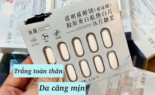 Rộ viên uống trắng da trên mạng xã hội