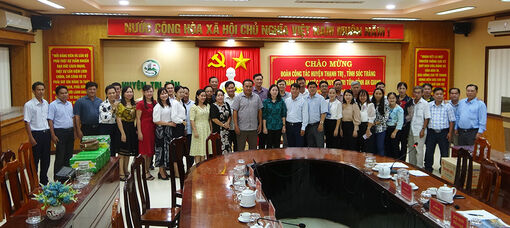 Huyện Thạnh Trị học tập kinh nghiệm xây dựng nông thôn mới nâng cao tại huyện Tri Tôn