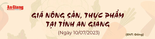 Giá nông sản, thực phẩm tại tỉnh An Giang ngày 10/7/2023