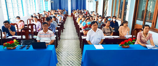 Thị xã Tịnh Biên khai giảng lớp Sơ cấp lý luận chính trị khóa I/2023