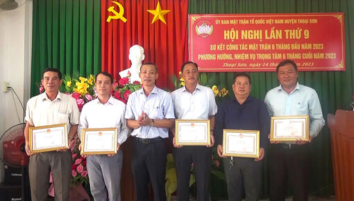 Sơ kết công tác mặt trận 6 tháng đầu năm 2023 ở Thoại Sơn