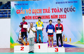 An Giang đoạt 7 huy chương tại Giải vô địch trẻ toàn quốc môn Kickboxing năm 2023