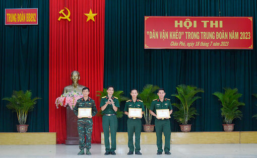 Trung đoàn 892 tổ chức Hội thi “Dân vận khéo”