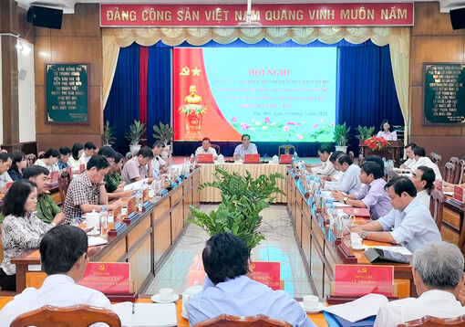Sơ kết 2 năm thực hiện các Nghị quyết Ban Chấp hành Huyện ủy Chợ Mới về công tác xây dựng Đảng