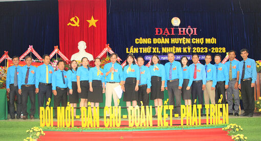 Ông Ngô Hữu Lễ tái đắc cử Chủ tịch Liên đoàn Lao động huyện Chợ Mới