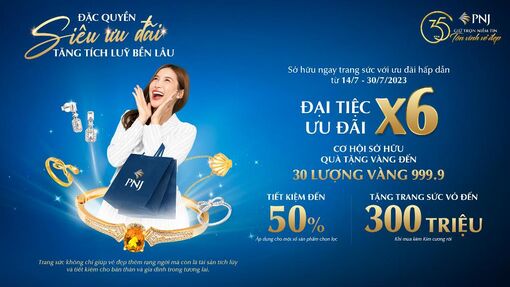 PNJ – “đặc quyền siêu ưu đãi, tăng tích lũy bền lâu”