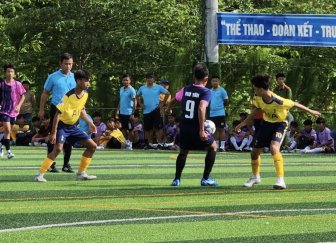 Khai mạc Giải Bóng đá 7 người học sinh THCS tỉnh An Giang năm 2023