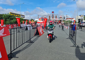 Hàng ngàn bạn trẻ An Giang tham gia sự kiện an toàn giao thông