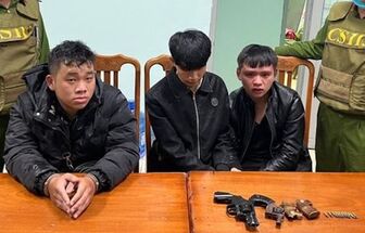 Bắt nhóm thanh niên ở Gia Lai mang súng đi giải quyết mâu thuẫn