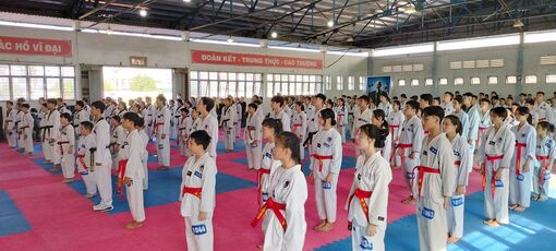 Hơn 150 võ sinh An Giang thi thăng đẳng Taekwondo