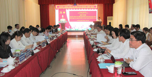 Kho bạc Nhà nước An Giang sơ kết công tác phối hợp thu ngân sách nhà nước với các ngân hàng thương mại