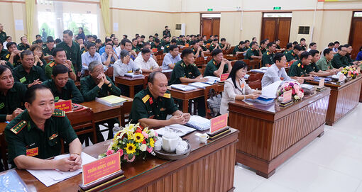 Khai mạc diễn tập khu vực phòng thủ TX. Tân Châu
