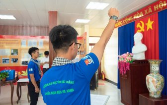 Ban Văn hóa - Xã hội HĐND TP. Hồ Chí Minh, Thành đoàn TP. Hồ Chí Minh thăm chiến sĩ tình nguyện hè năm 2023 tại An Giang