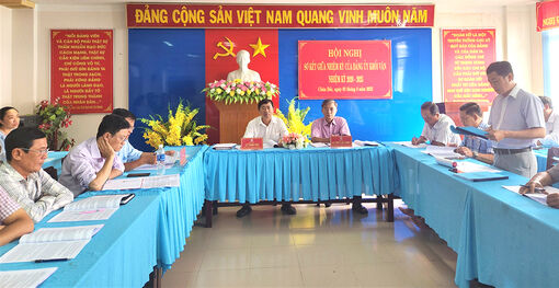Đảng ủy Khối vận Thành ủy Châu Đốc sơ kết, đánh giá giữa nhiệm kỳ